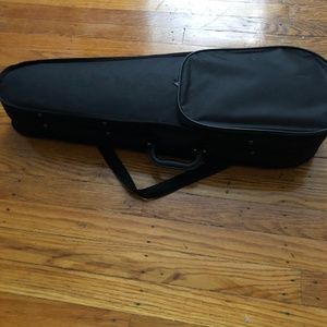 Violin brown with black case